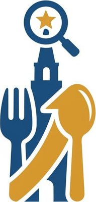 Современный логотип для SEO-продвижения ресторанов Москвы, чистый и профессиональный дизайн.