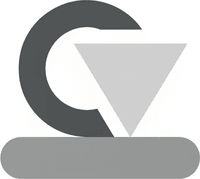 Минималистичный геометрический логотип для корпоративных мероприятий, выполненный в серых тонах на белом фоне.